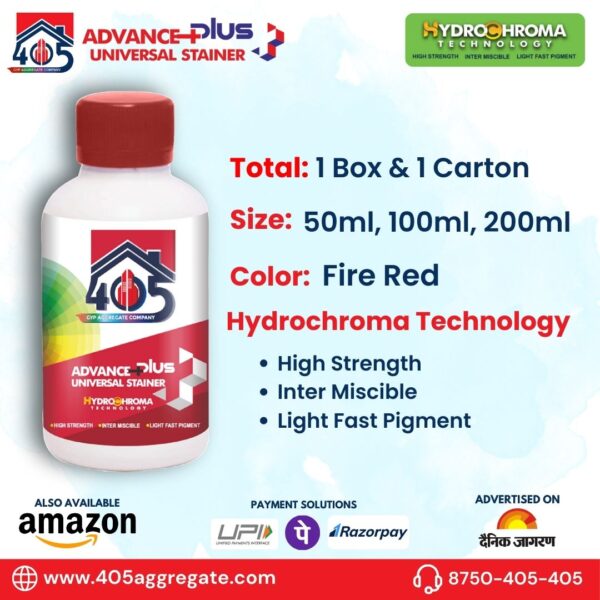 Fire Red Universal Stainer - Price (50ml-200ml) - Image 3